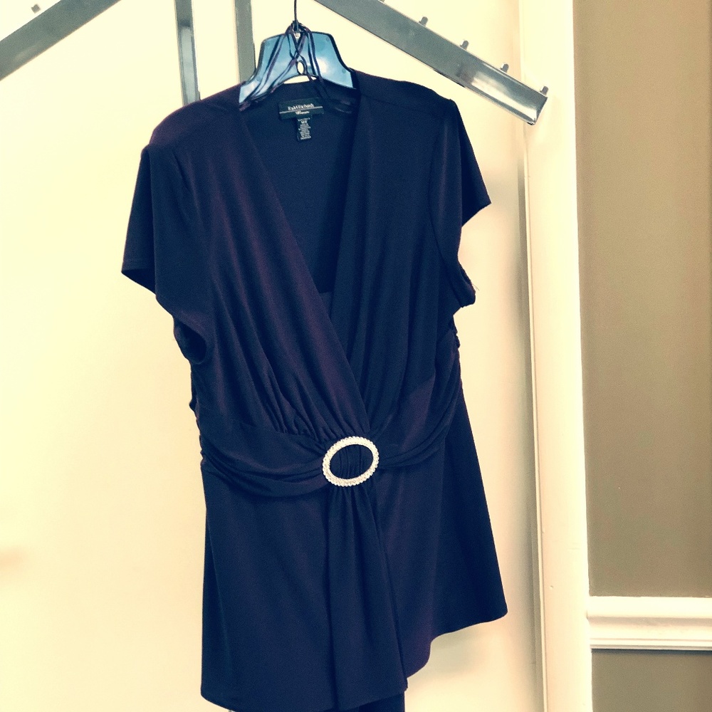 Plum evening pantsuit